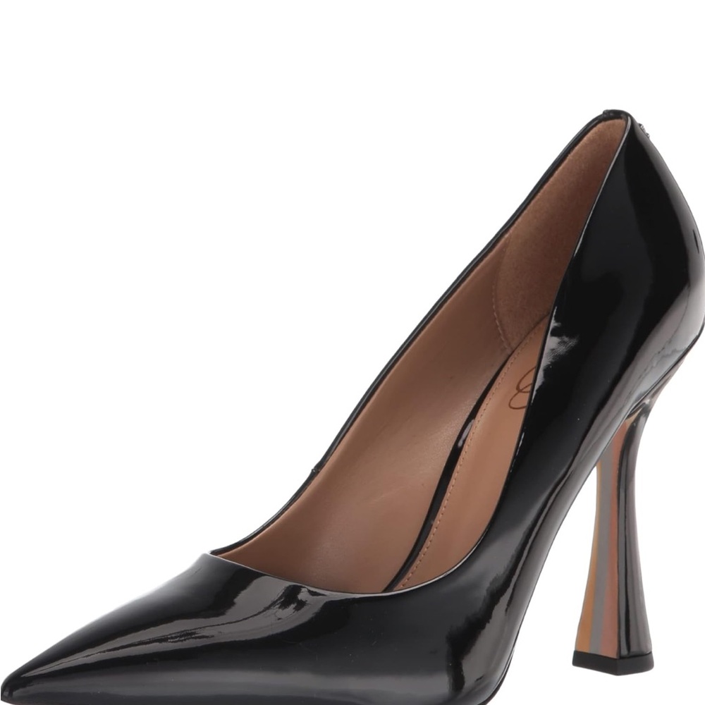 Sam Edelman Black Patent Leather ANTONIA POINTED TOE PUMP